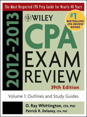 cover image of Wiley CPA Examination Review, Outlines and Study Guides